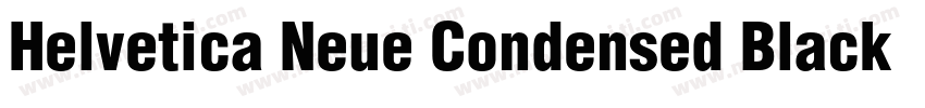 Helvetica Neue Condensed Black Ital字体转换
